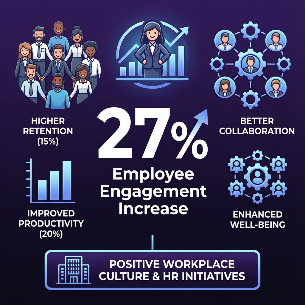 27% employee engagement increase with digital communications