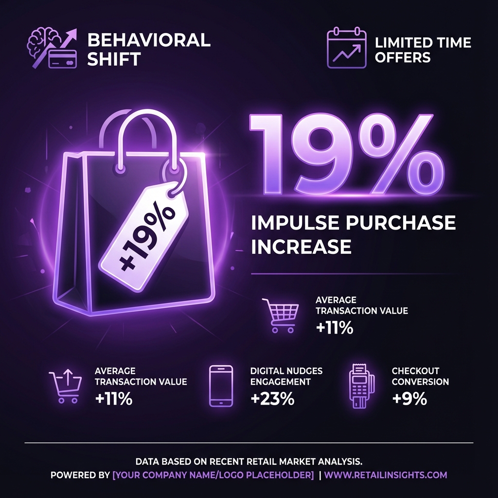 19% increase in impulse purchases from digital signage