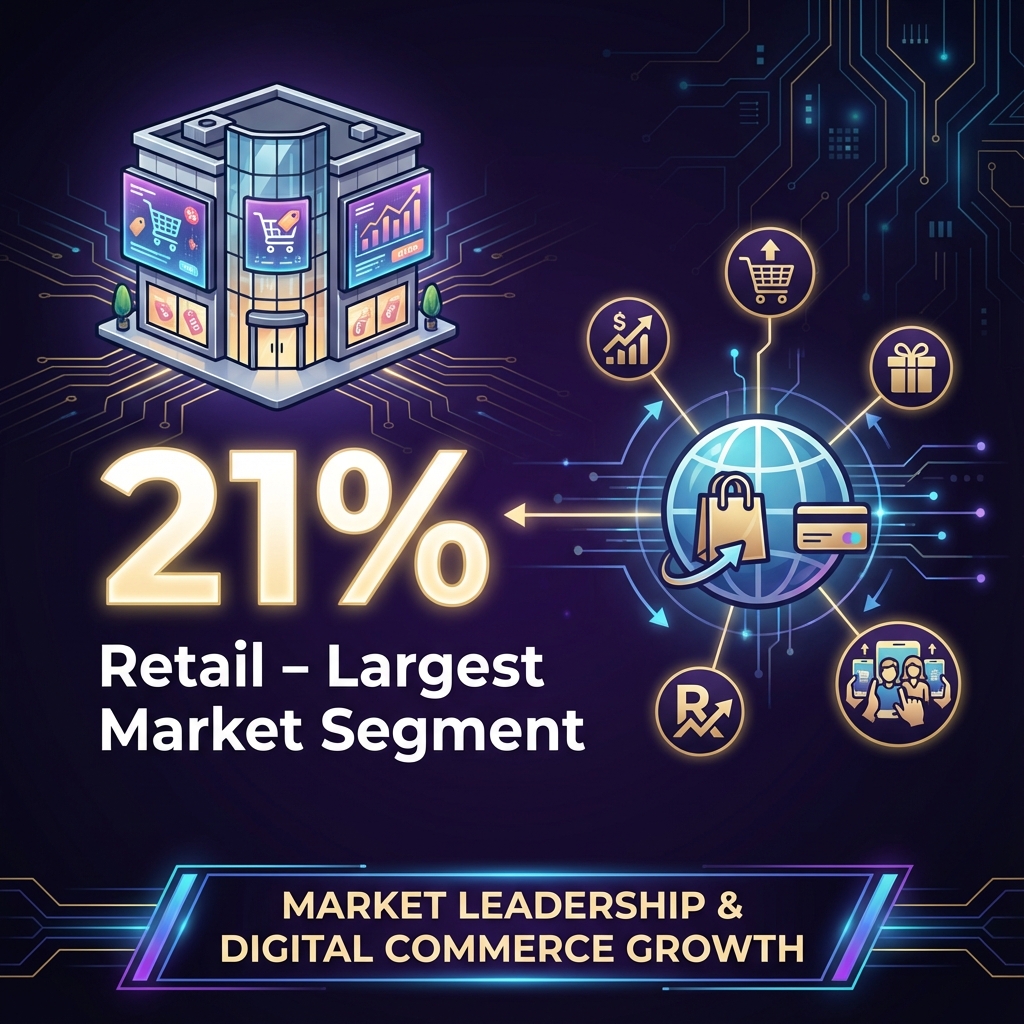 Retail leads with 21% share of digital signage market