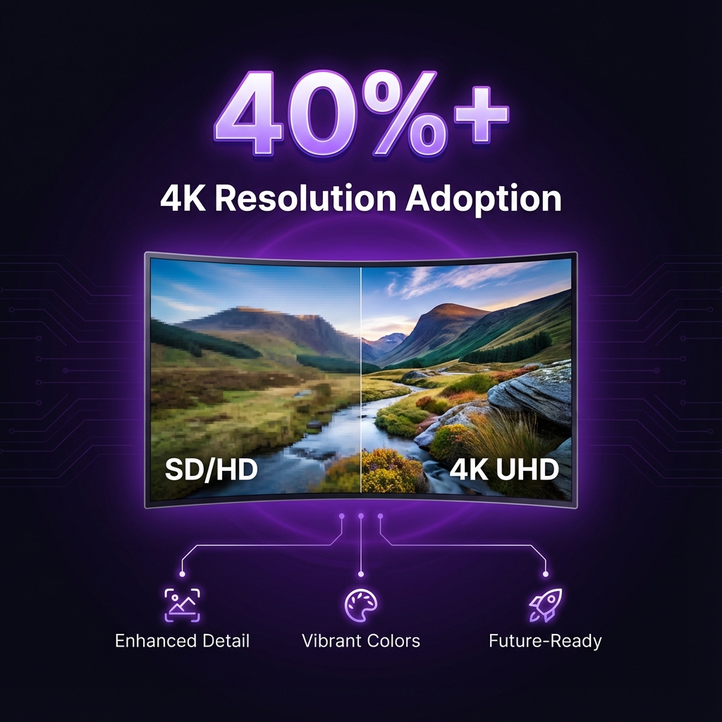 Over 40% of digital signage market uses 4K resolution