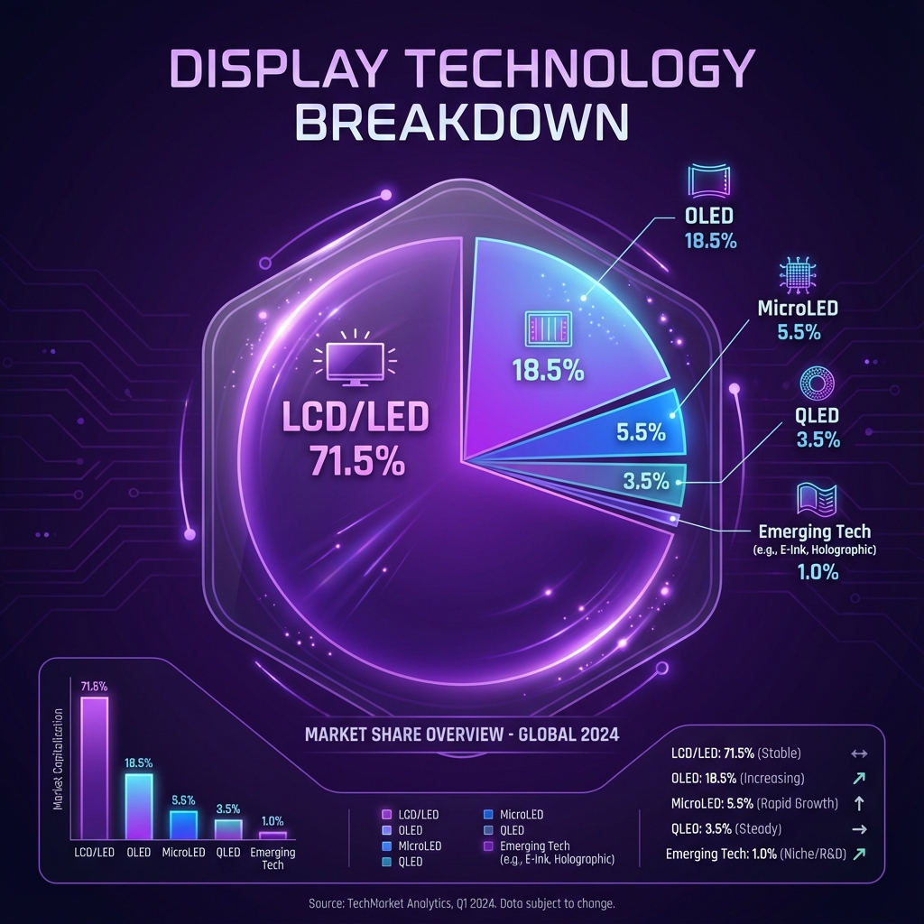 LCD/LED displays dominate with 71.5% US digital signage market share