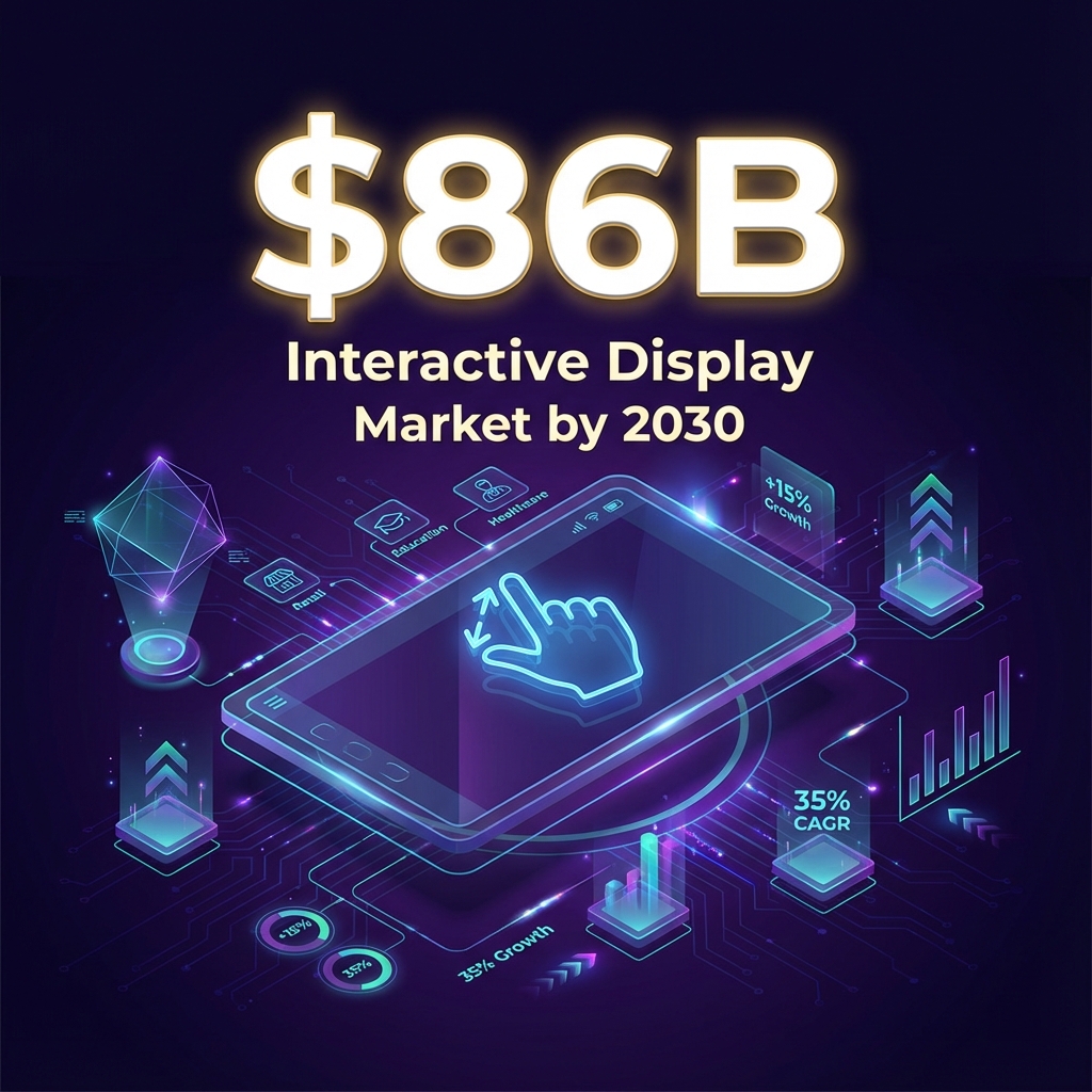Interactive display market to reach $86 billion by 2030